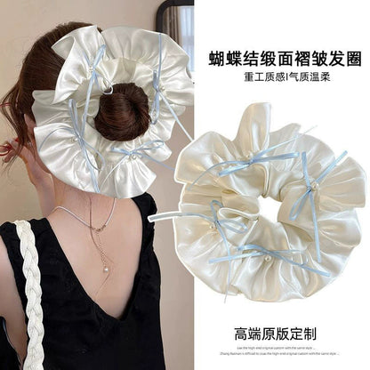 蝴蝶結大腸圈髮圈－商品主圖｜https://igowo.tw/
