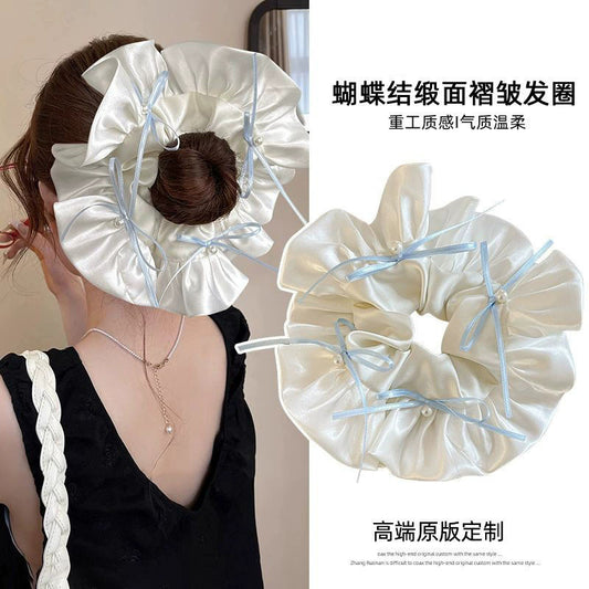 蝴蝶結大腸圈髮圈－商品主圖｜https://igowo.tw/