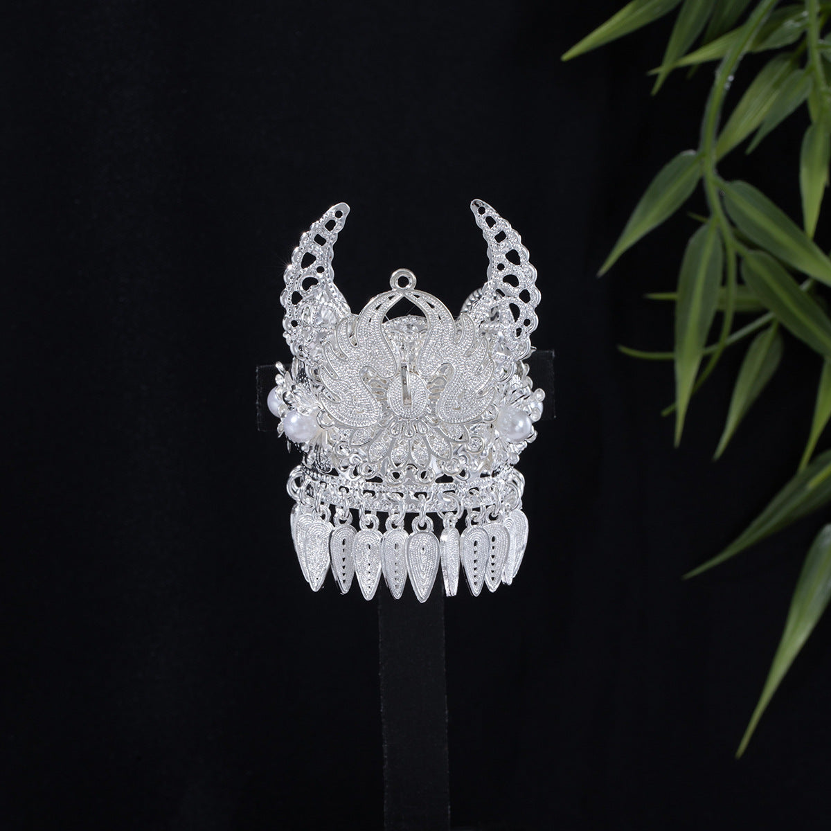 珍珠花朵流蘇鏤空飾品－/吊墜隨機款細節｜https://igowo.tw/