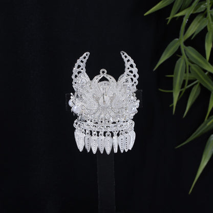 珍珠花朵流蘇鏤空飾品－/吊墜隨機款細節｜https://igowo.tw/