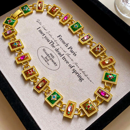 復古誇張項鍊－細節特寫16｜https://igowo.tw/