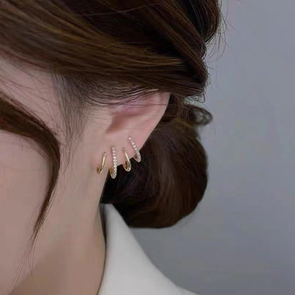 鋯石簡約耳釘－第二視角實拍｜https://igowo.tw/