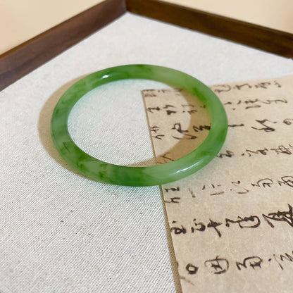 新中式樹脂暈染幾何光面素圈手鐲簡約百搭氣質手環小眾高級感手飾