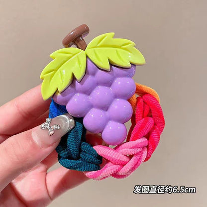 彈力繩卡通髮圈－黑色卡通款細節9｜https://igowo.tw/