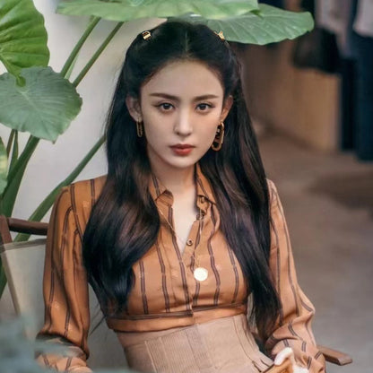 金屬小巧鯊魚夾－紅銅一對款細節｜https://igowo.tw/