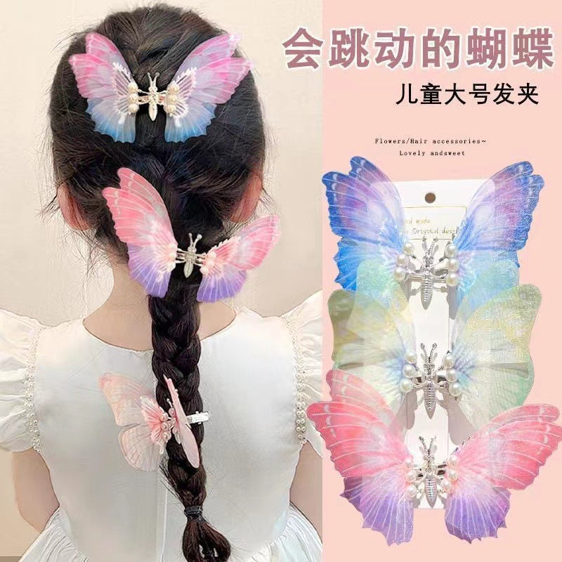 蝴蝶簡約髮夾－商品主圖｜https://igowo.tw/