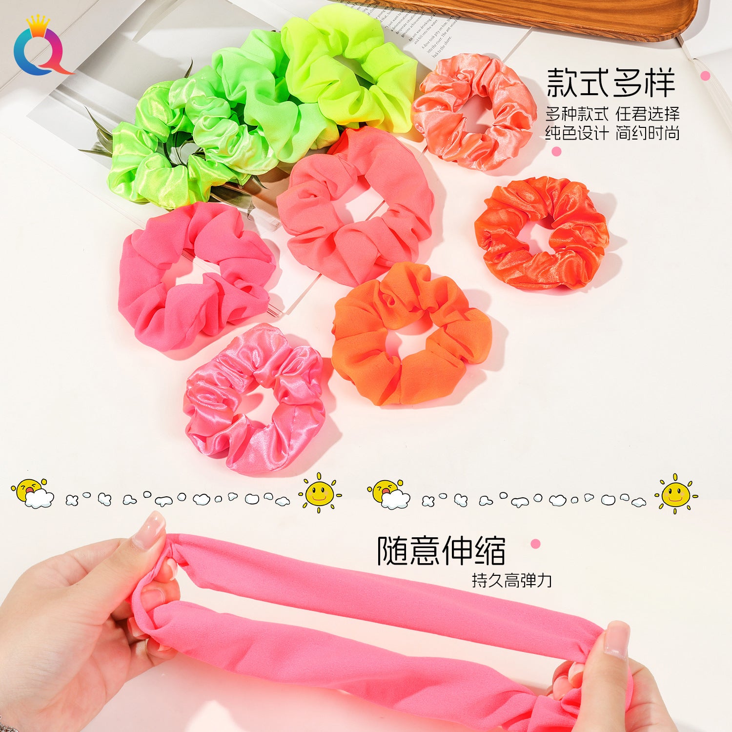 布面大腸圈簡約髮圈－第二視角實拍｜https://igowo.tw/