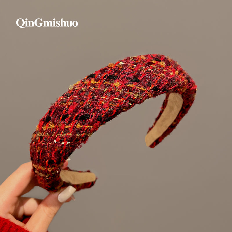 紅色簡約髮箍－細節特寫6｜https://igowo.tw/