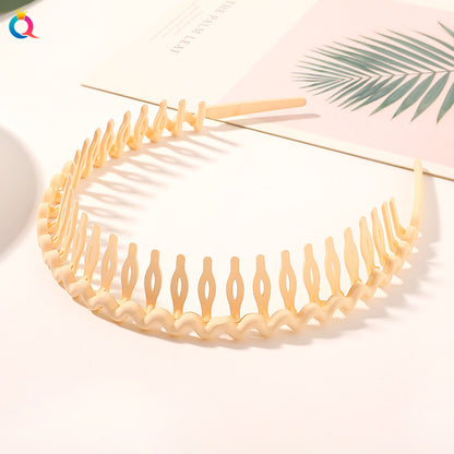 彩色波浪磨砂簡約髮箍－細節特寫4｜https://igowo.tw/