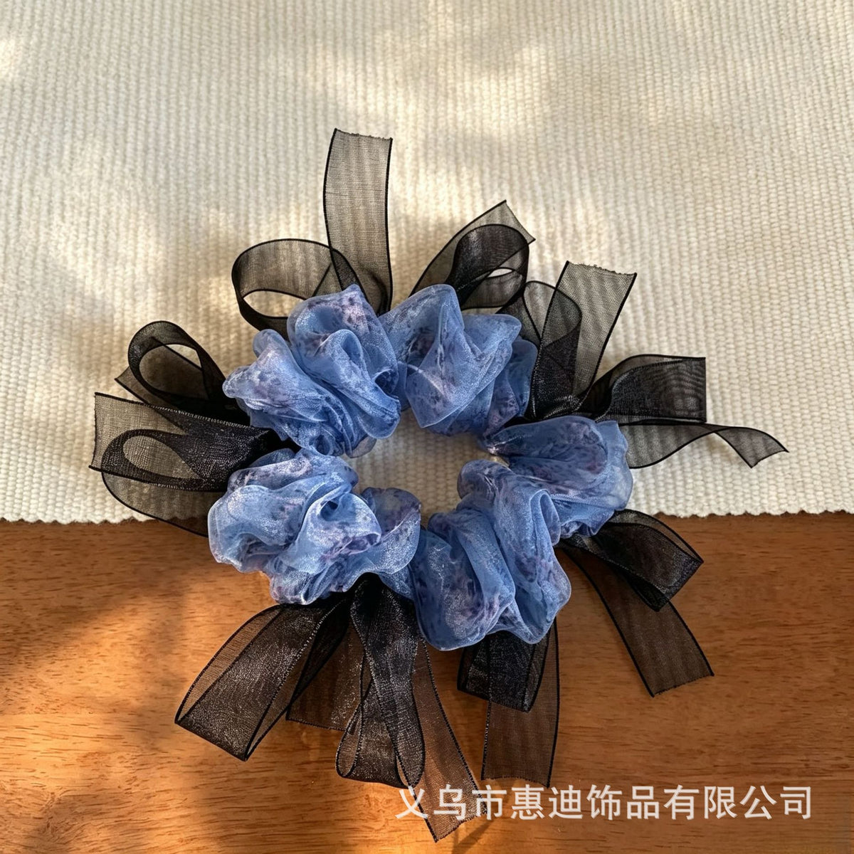 網紗蝴蝶結簡約髮圈