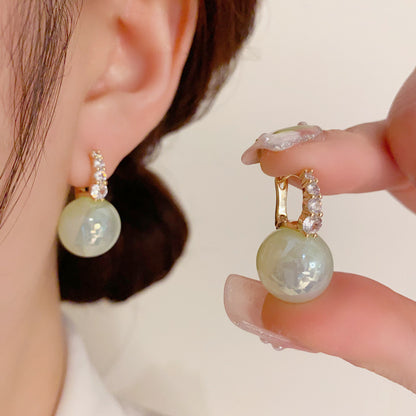 鋯石簡約耳扣－商品主圖｜https://igowo.tw/