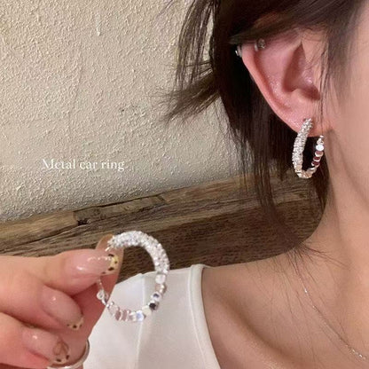 琺瑯菱形橢圓多層耳釘－細節特寫18｜https://igowo.tw/