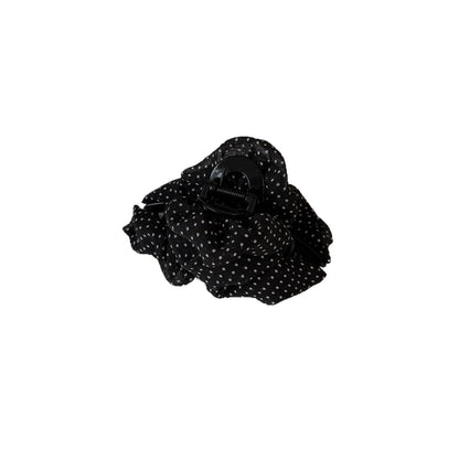 撞色網紗波點鯊魚夾－細節特寫3｜https://igowo.tw/