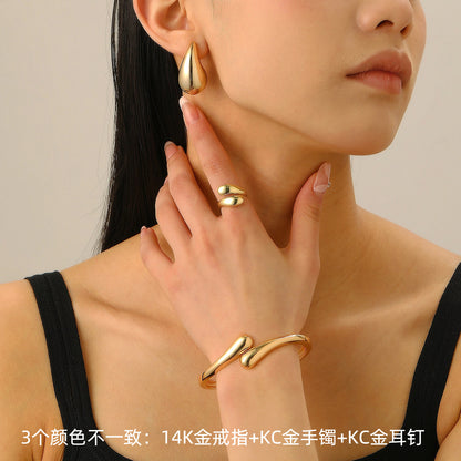 金屬幾何簡約項鍊－細節特寫32｜https://igowo.tw/