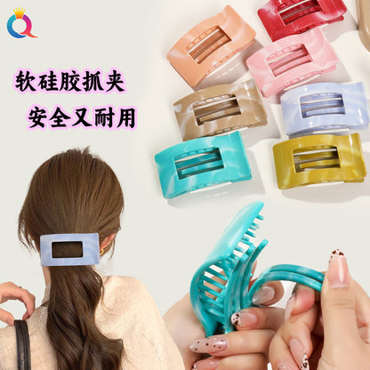 方形簡約髮夾－商品主圖｜https://igowo.tw/