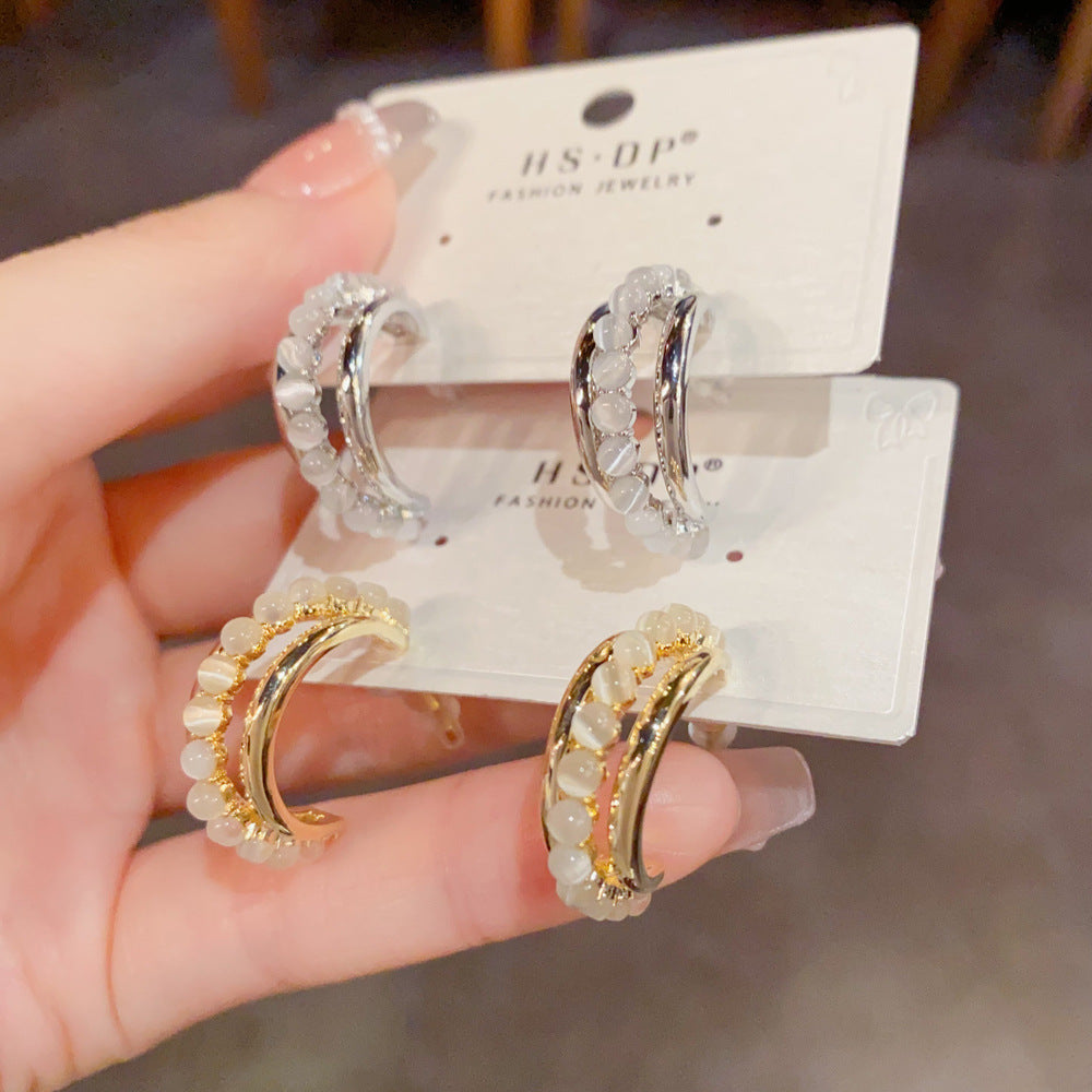 圓圈多層復古耳環－商品主圖｜https://igowo.tw/