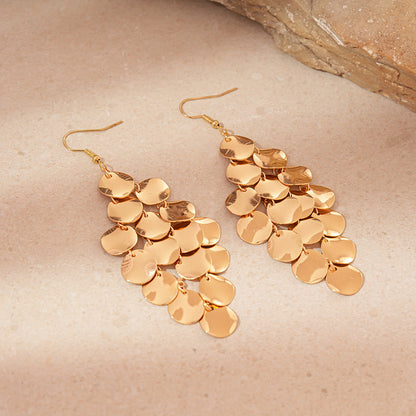 銀針不規則耳釘