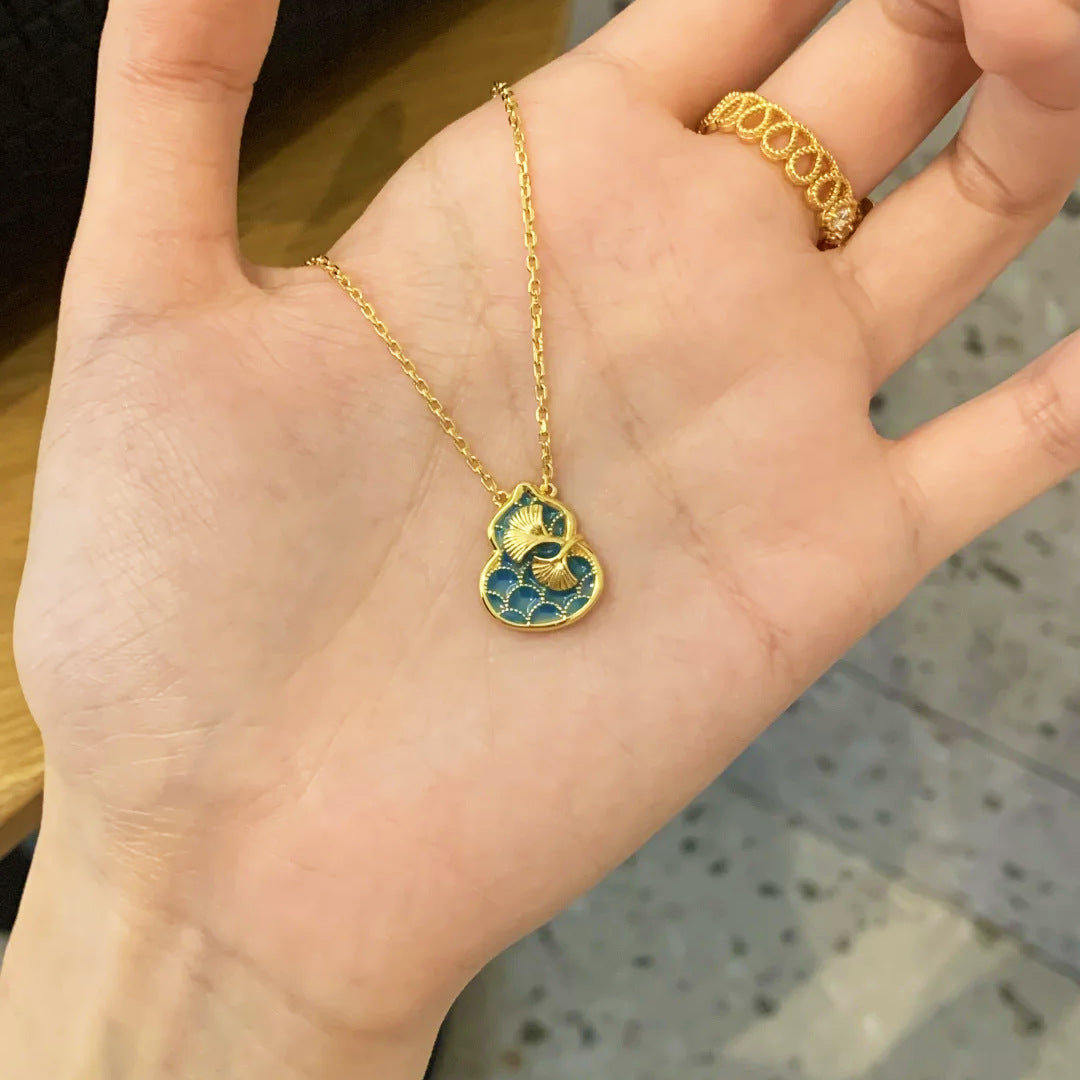 琺瑯葫蘆復古項鍊