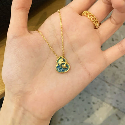 琺瑯葫蘆復古項鍊