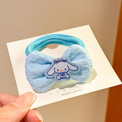 蝴蝶結卡通髮圈
