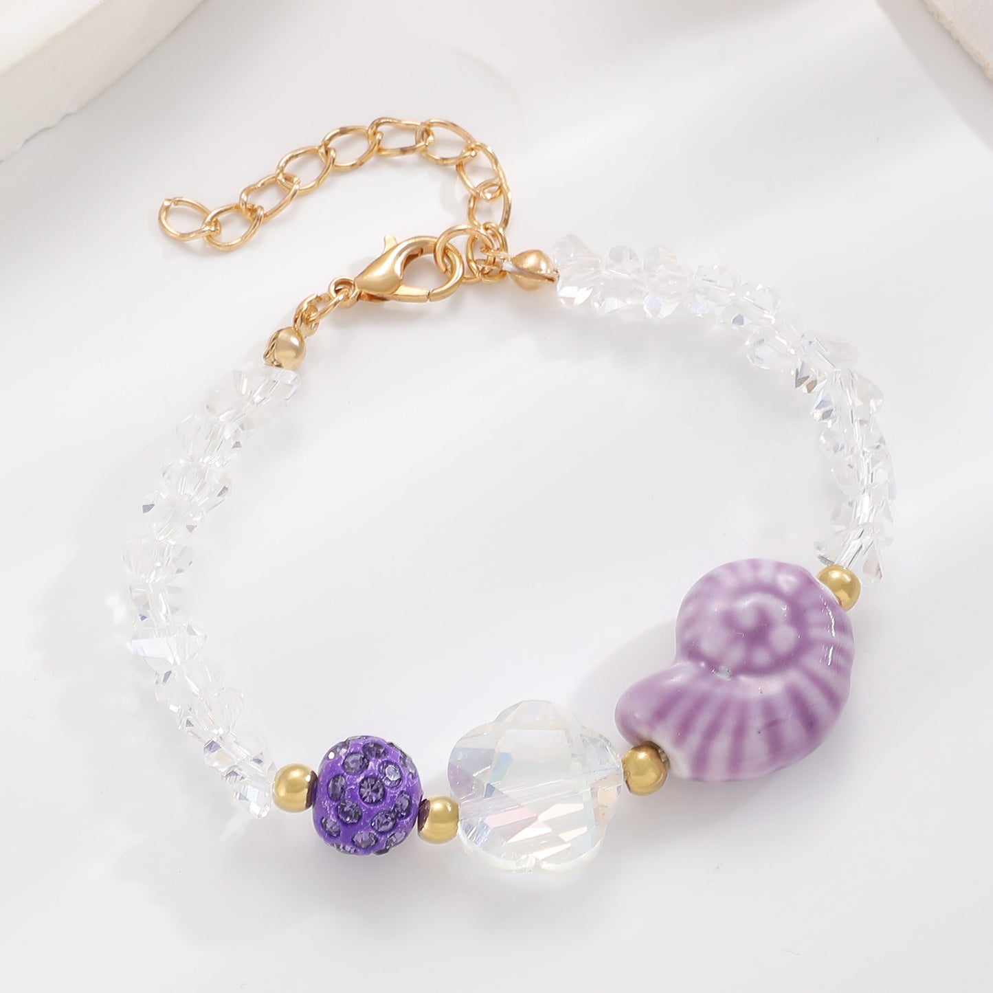 彩色海星貝殼項鍊套組