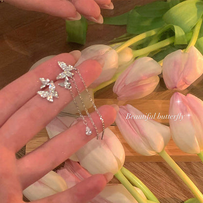 珍珠花朵流蘇誇張耳環－細節特寫11｜https://igowo.tw/