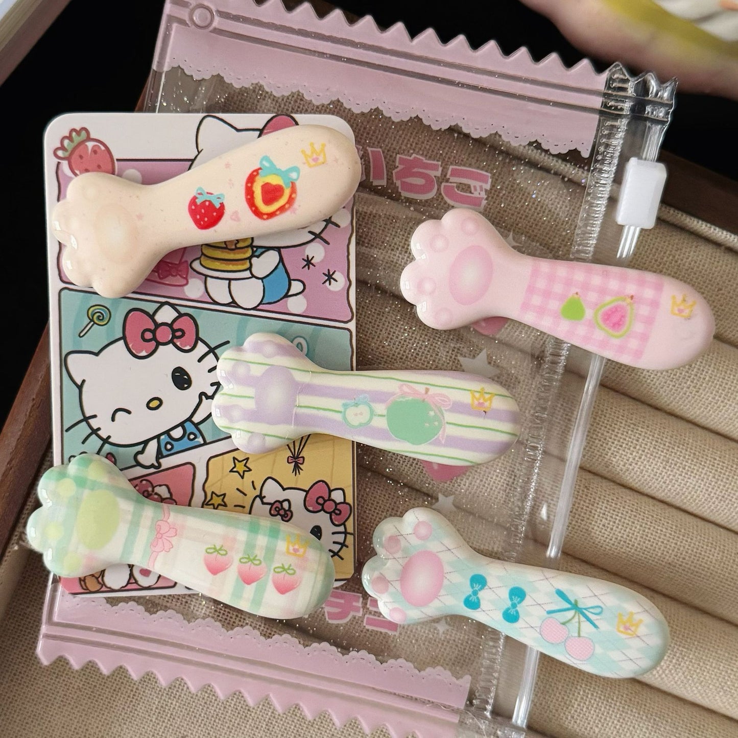 貓咪簡約髮夾－商品主圖｜https://igowo.tw/
