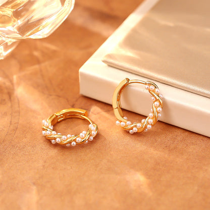 串珠圓圈簡約耳環－商品主圖｜https://igowo.tw/