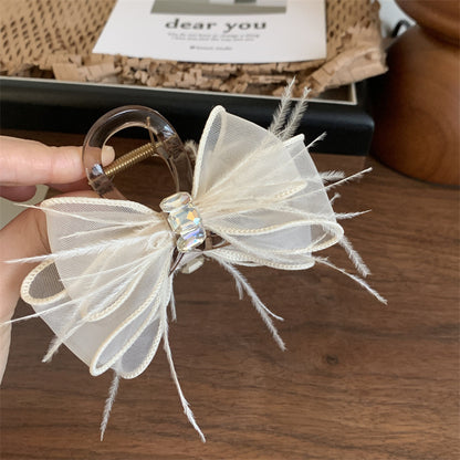 蕾絲蝴蝶結鯊魚夾