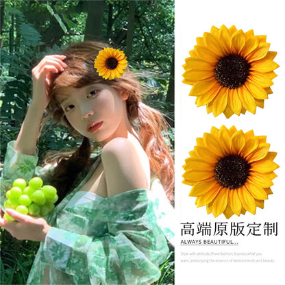 太陽花簡約髮夾－商品主圖｜https://igowo.tw/