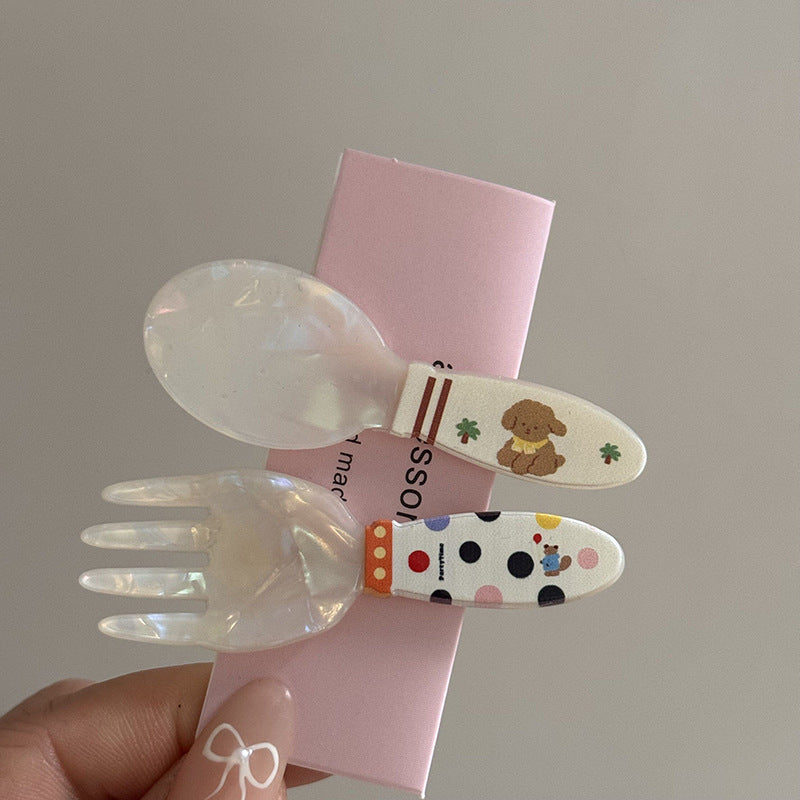 葡萄西瓜髮夾二件組