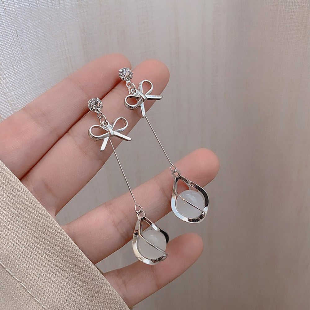 蝴蝶結花朵耳環－細節特寫20｜https://igowo.tw/