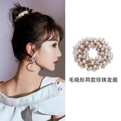 珍珠復古簡約髮圈