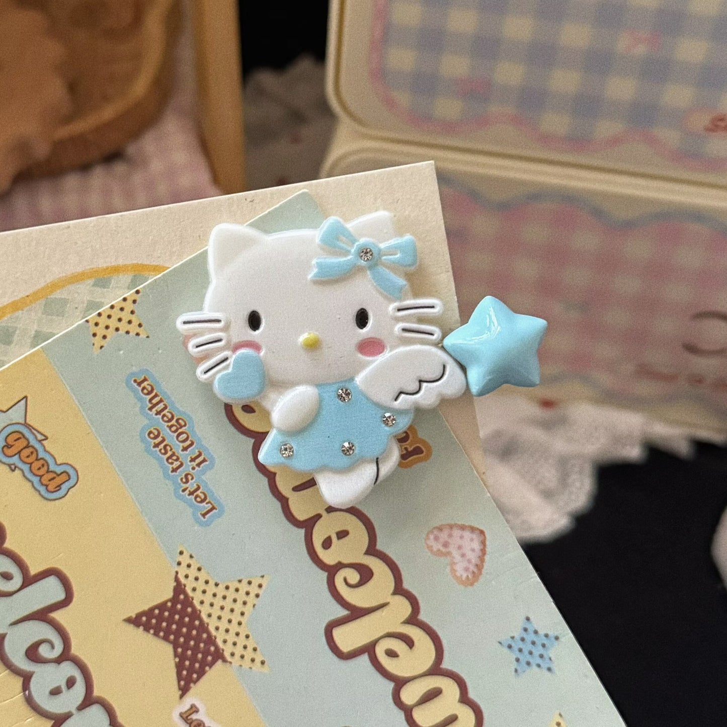 貓咪翅膀髮夾