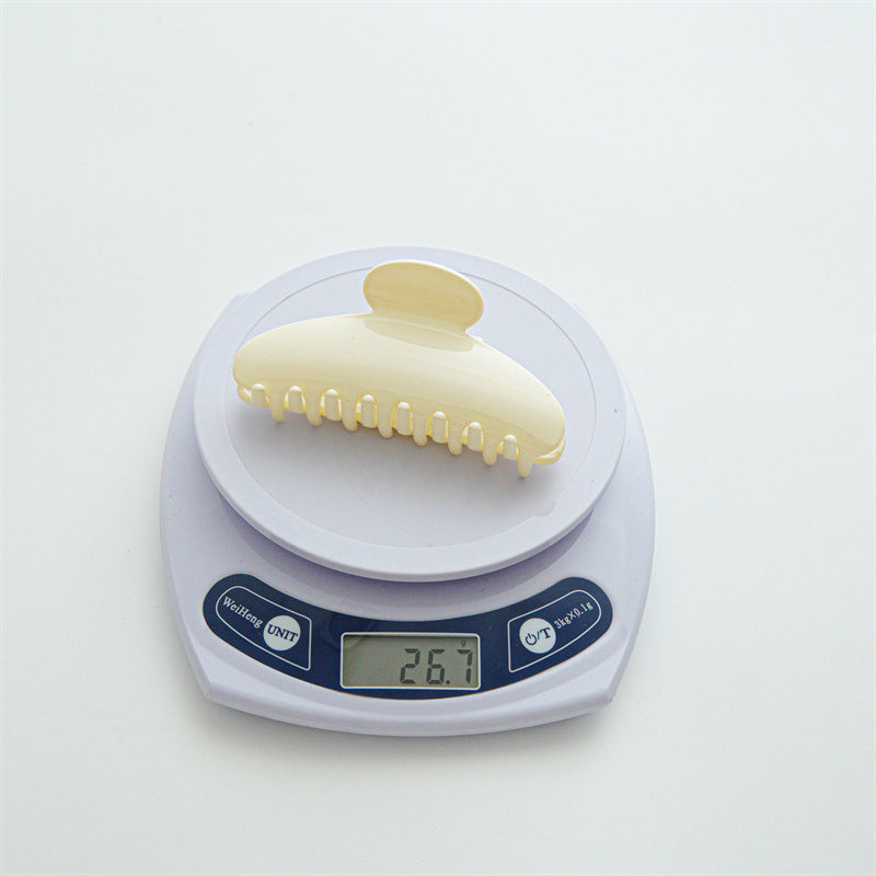 簡約經典鯊魚夾－透白抓夾款細節｜https://igowo.tw/
