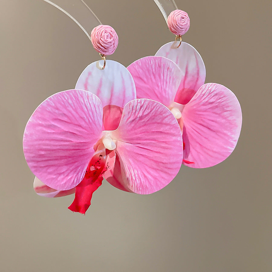 繽紛花朵誇張耳環－細節特寫49｜https://igowo.tw/