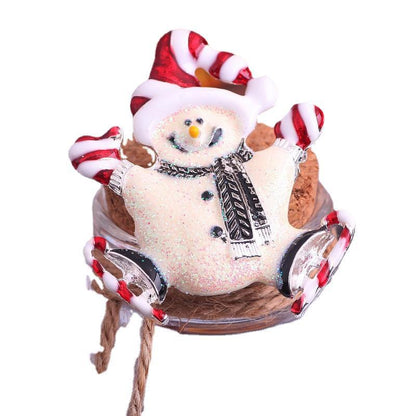 聖誕簡約胸針－Z62 聖誕雪人款細節｜https://igowo.tw/