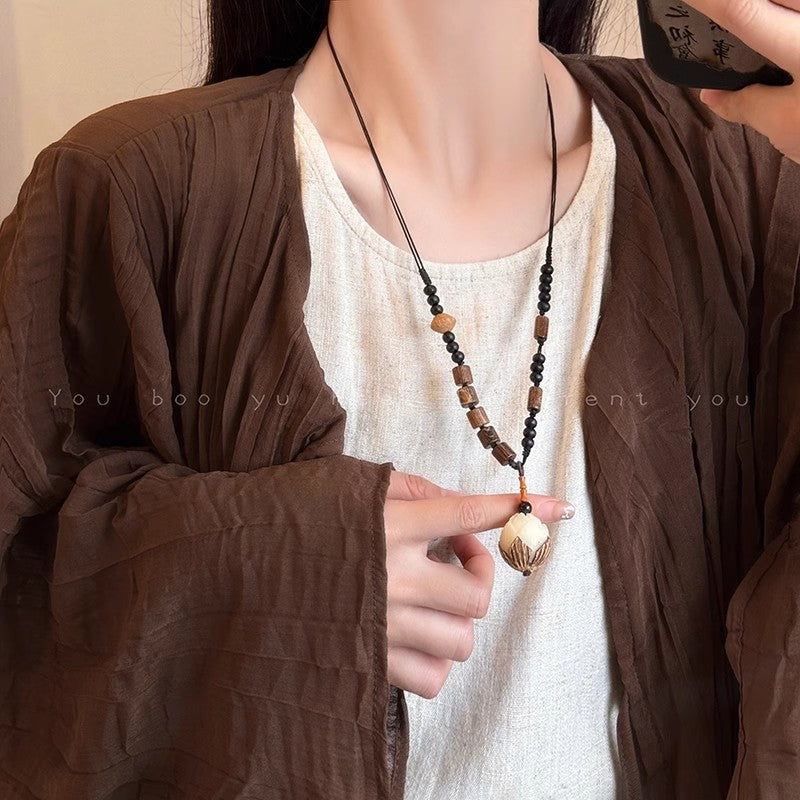 名族風菩提吊墜項鏈