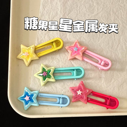 繽紛星星髮夾－商品主圖｜https://igowo.tw/