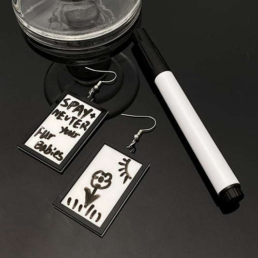 壓克力簡約耳環－商品主圖｜https://igowo.tw/