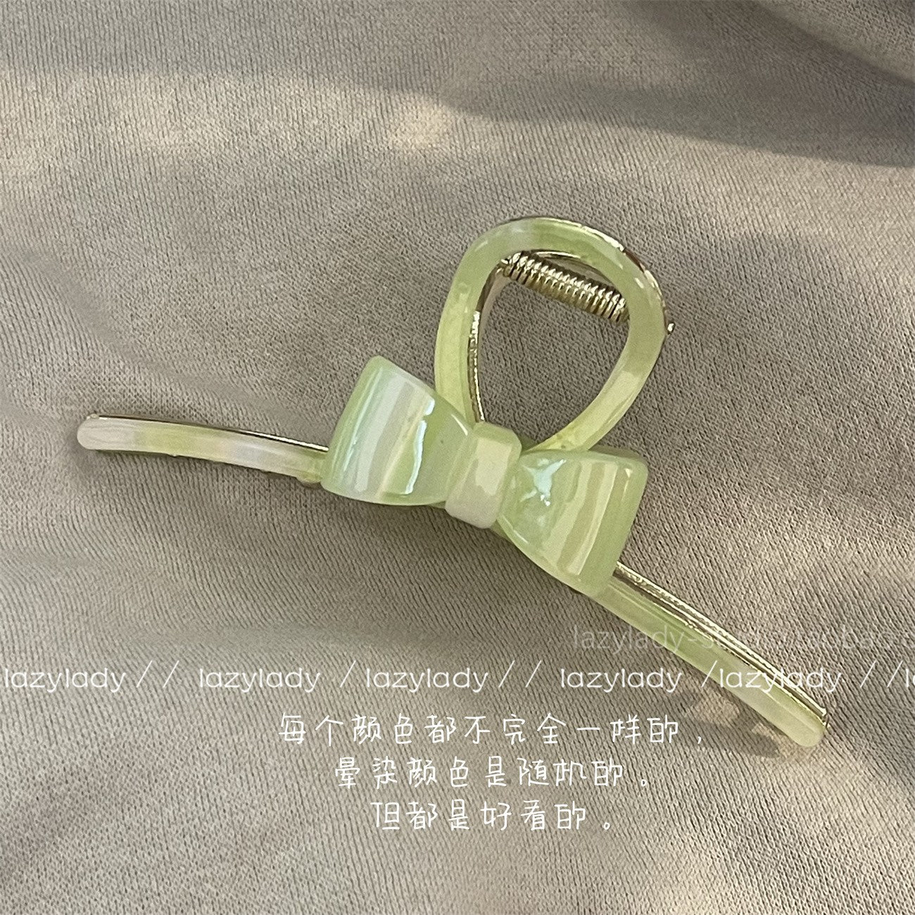 醋酸板材蝴蝶結髮夾