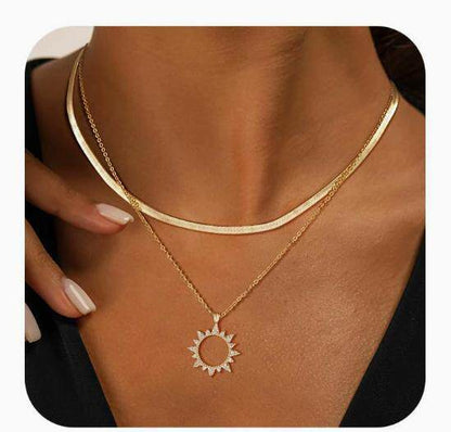 鋯石十字架可疊戴法式項鍊