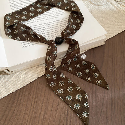 棕色壓克力復古項鍊