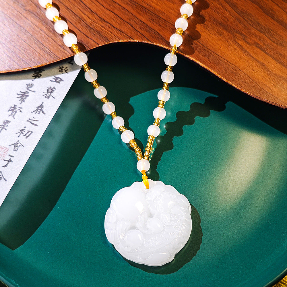 樹脂平安扣墜飾項鍊