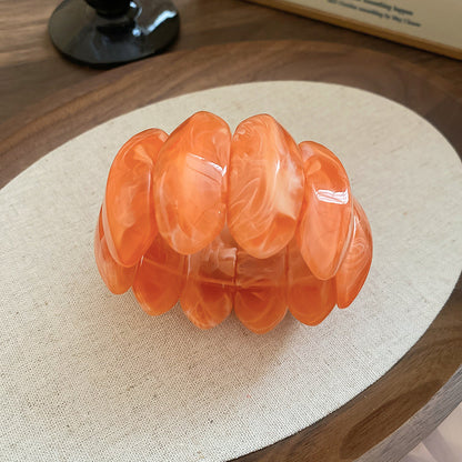 暈染橢圓形亞克力彈力手鏈小眾獨特設計百搭手環輕奢高級感手串女