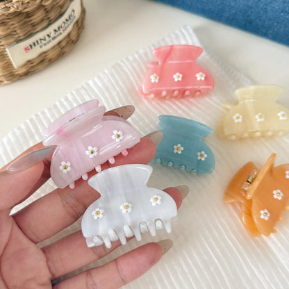 醋酸板材雛菊鯊魚夾－細節特寫2｜https://igowo.tw/