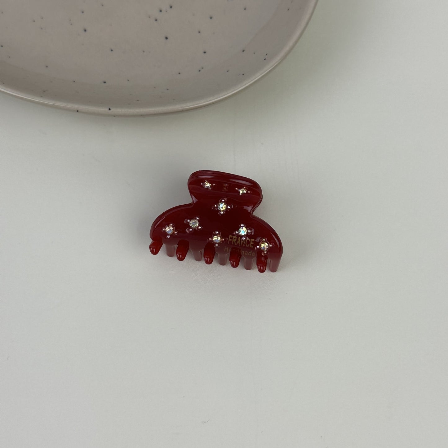 醋酸板材鑲鑽鯊魚夾