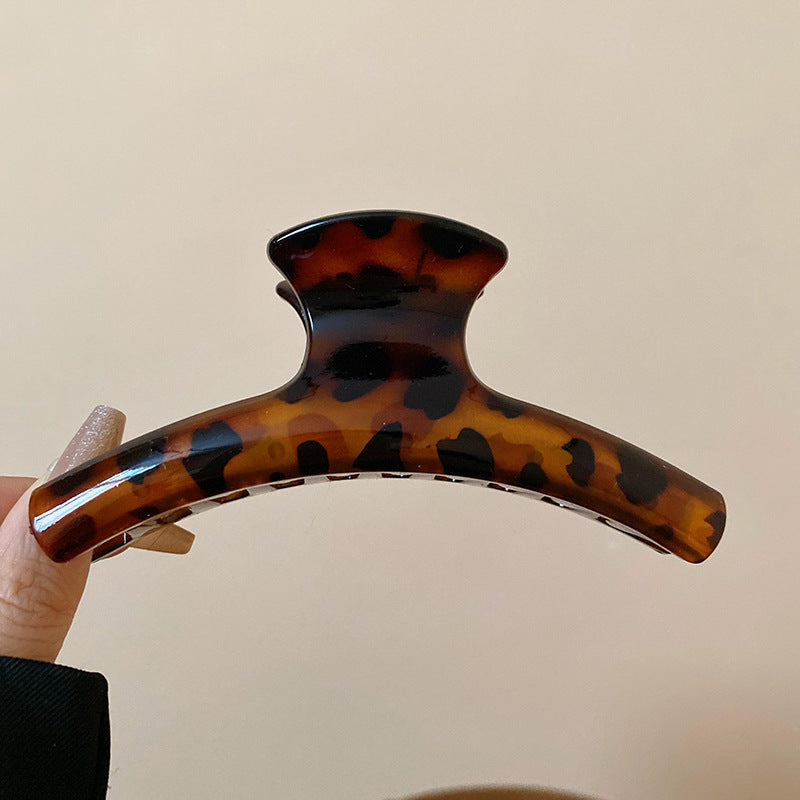 壓克力豹紋方形鯊魚夾