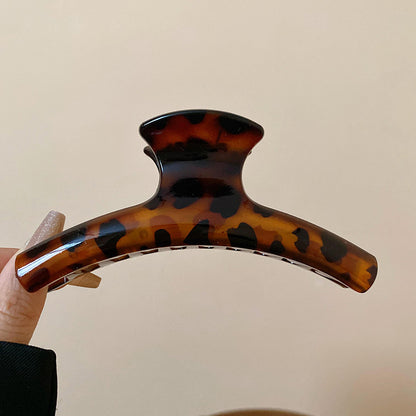 壓克力豹紋方形鯊魚夾