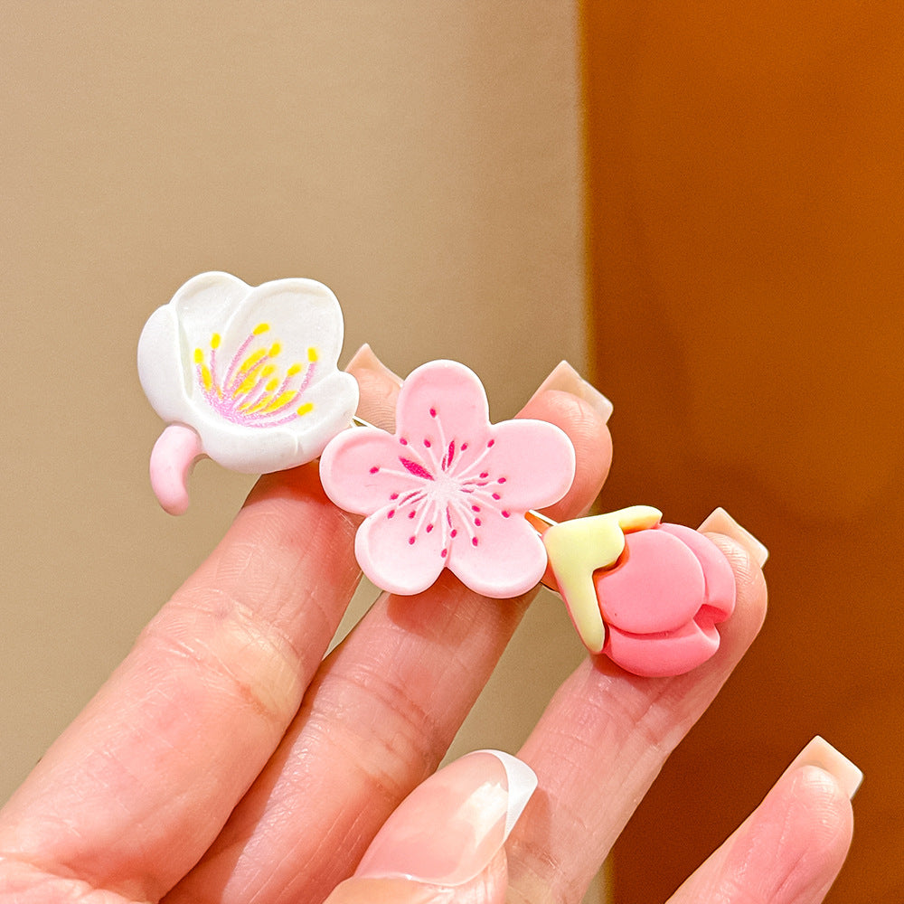 粉色櫻花髮夾